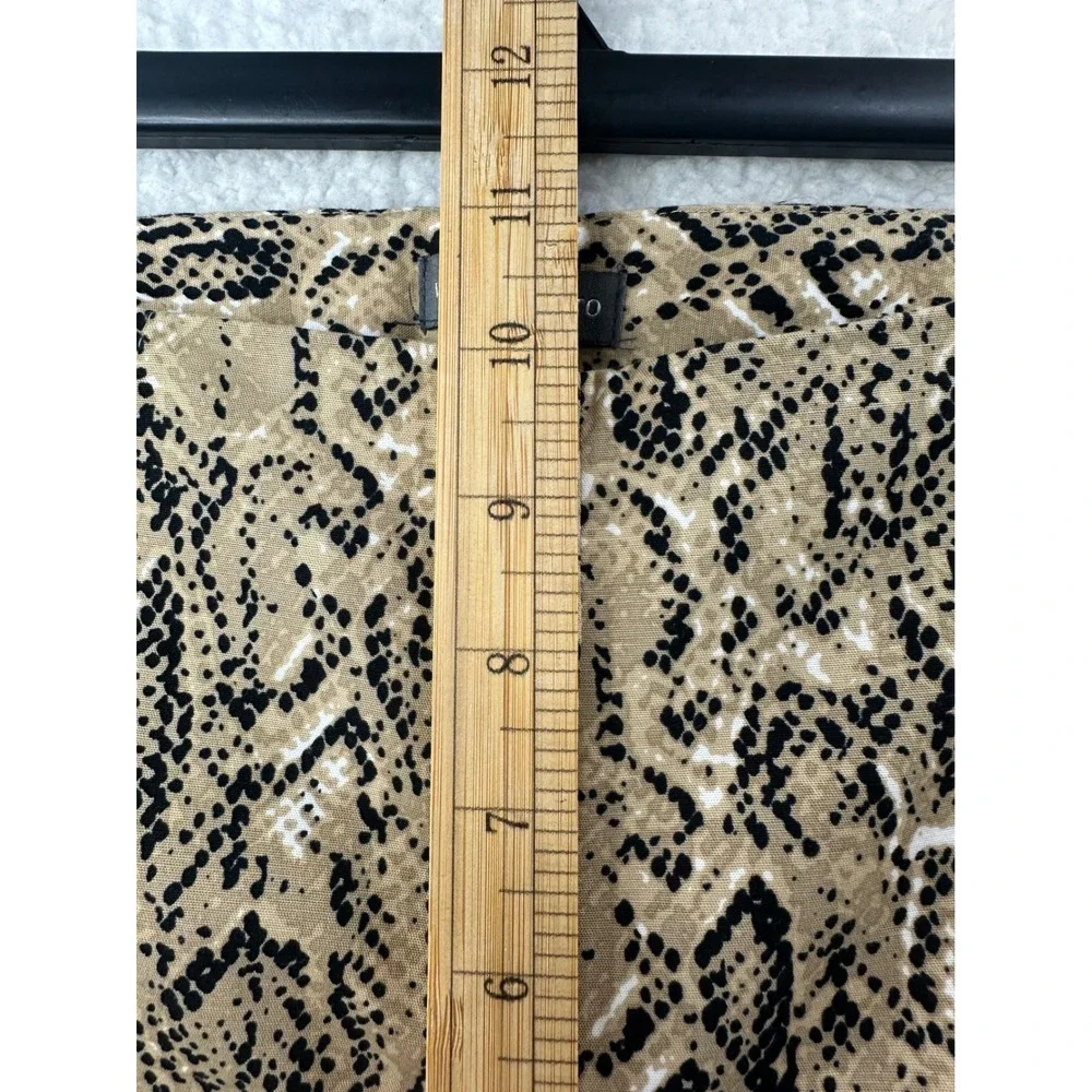 Vince Camuto Snakeskin Print Pants Women's Size‎ 4 Brown Tan Animal Print